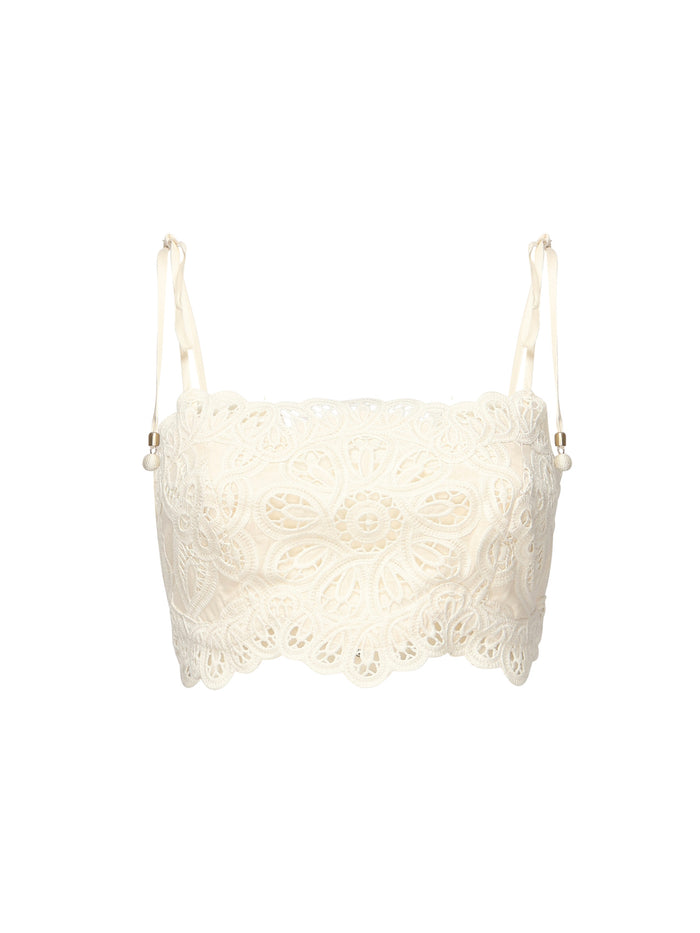 Zimmermann Top White Cotton