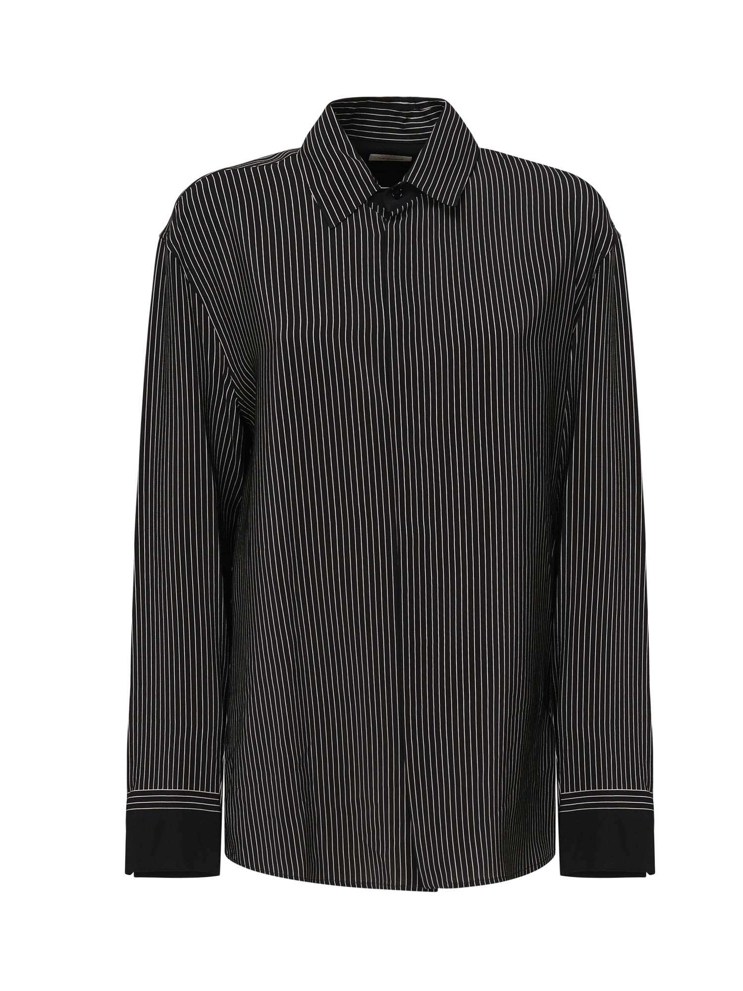 Saint Laurent Shirts Black Silk