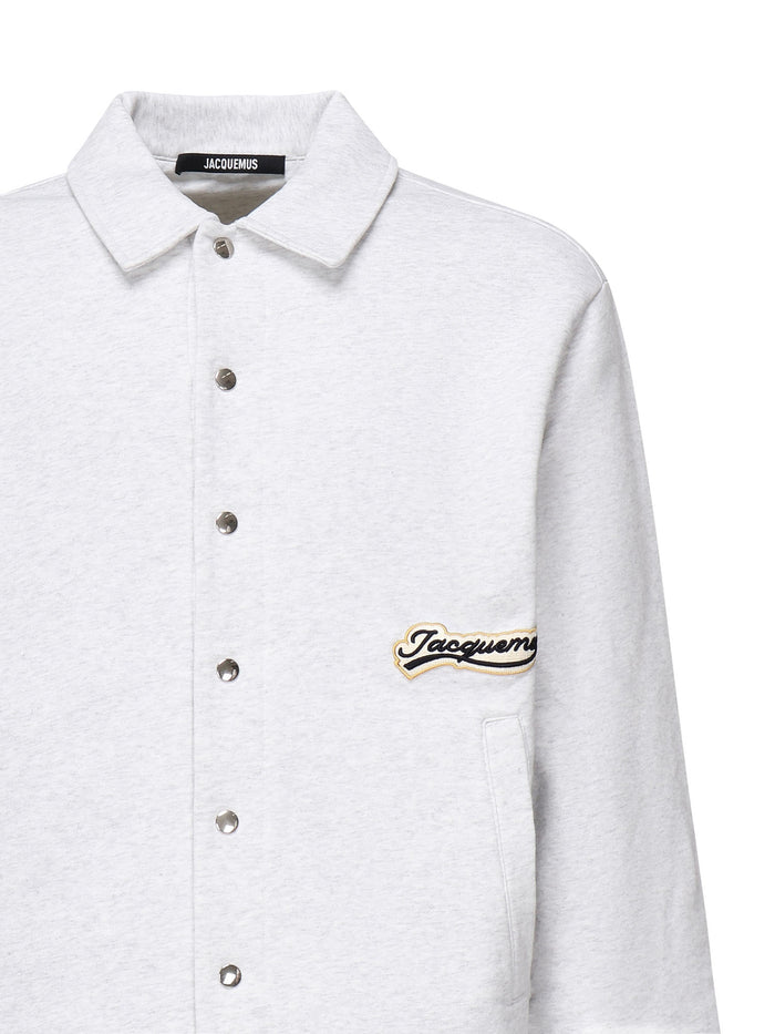 Jacquemus Shirts Varsity Patch Grey Cotton