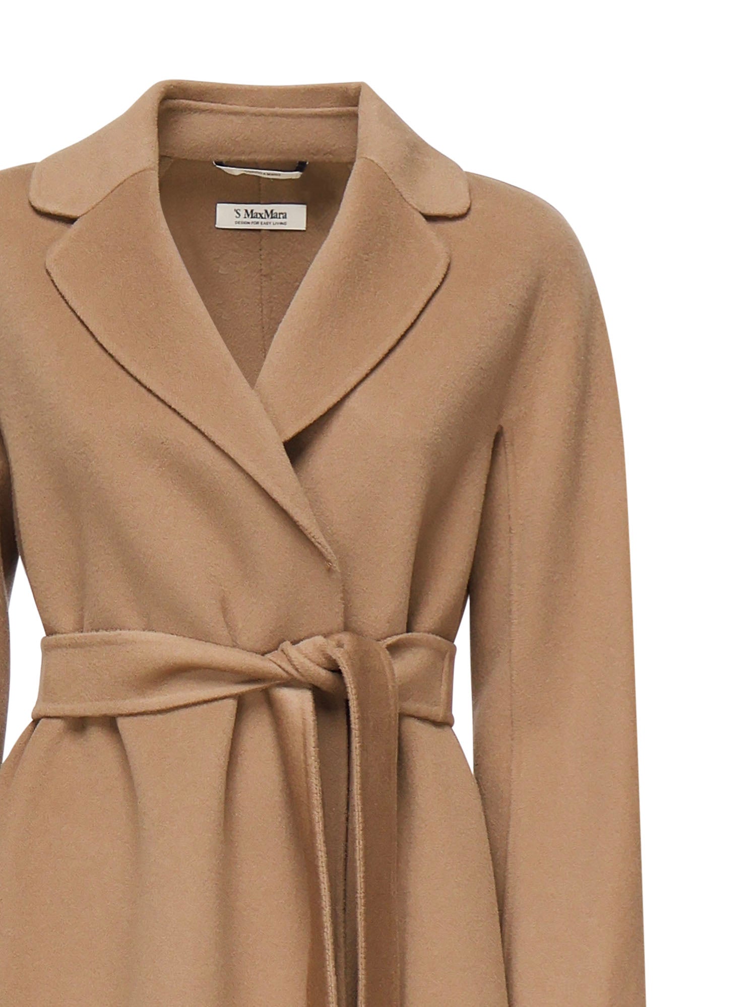S Max Mara Coats Brown Wool