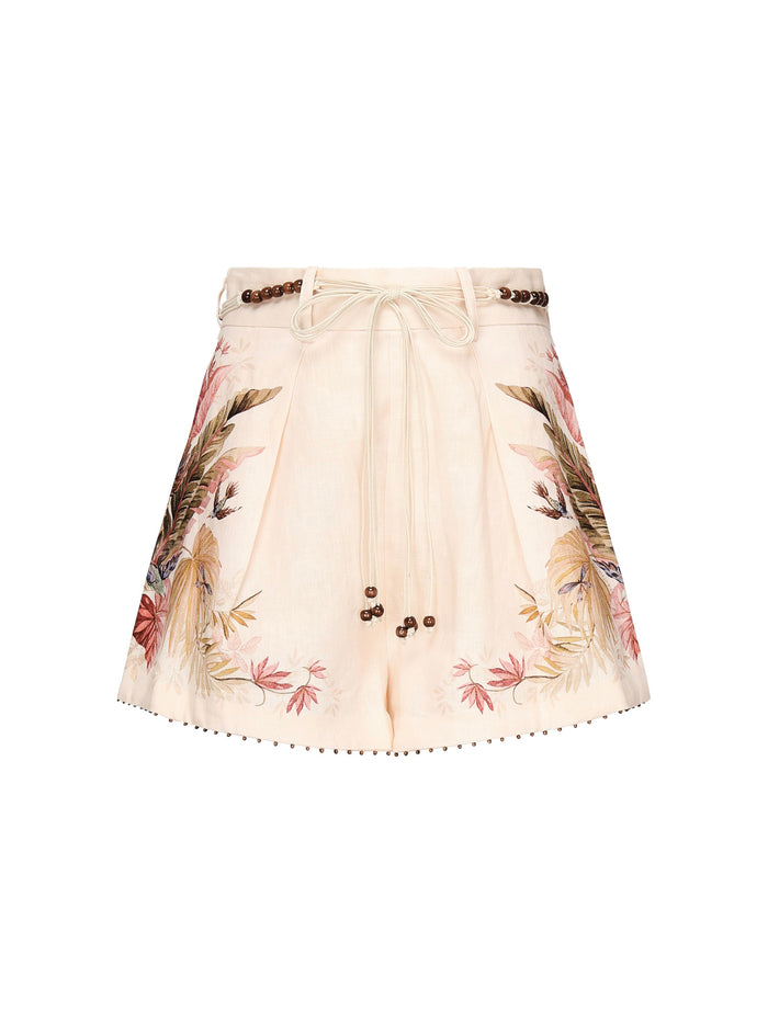 Zimmermann Shorts White Linen