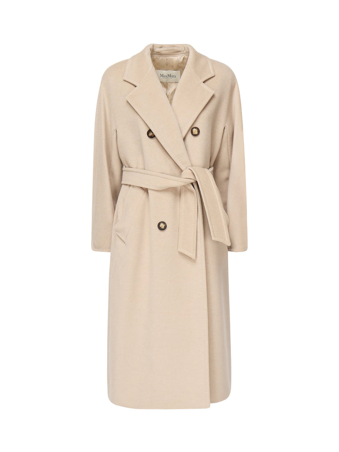 Max Mara Coats Beige Virgin Wool