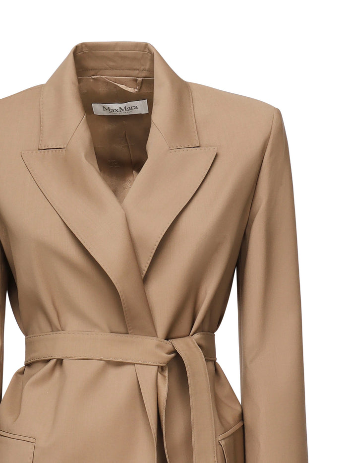 Max Mara Jackets Hazelnut Virgin Wool