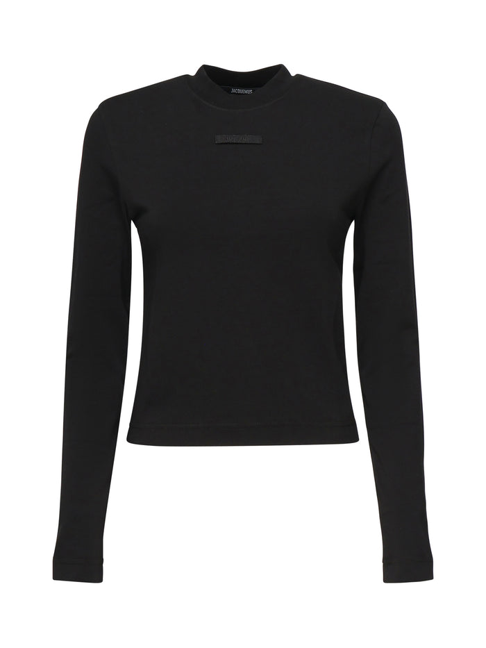 Jacquemus T-Shirts And Polos Black Cotton Elastane
