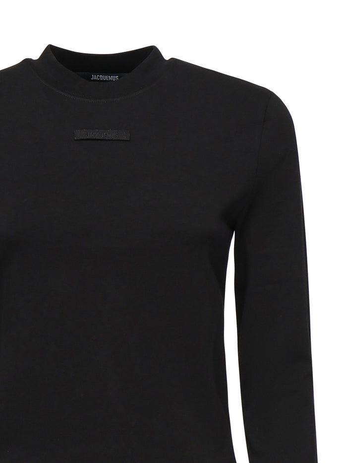 Jacquemus T-Shirts And Polos Black Cotton Elastane