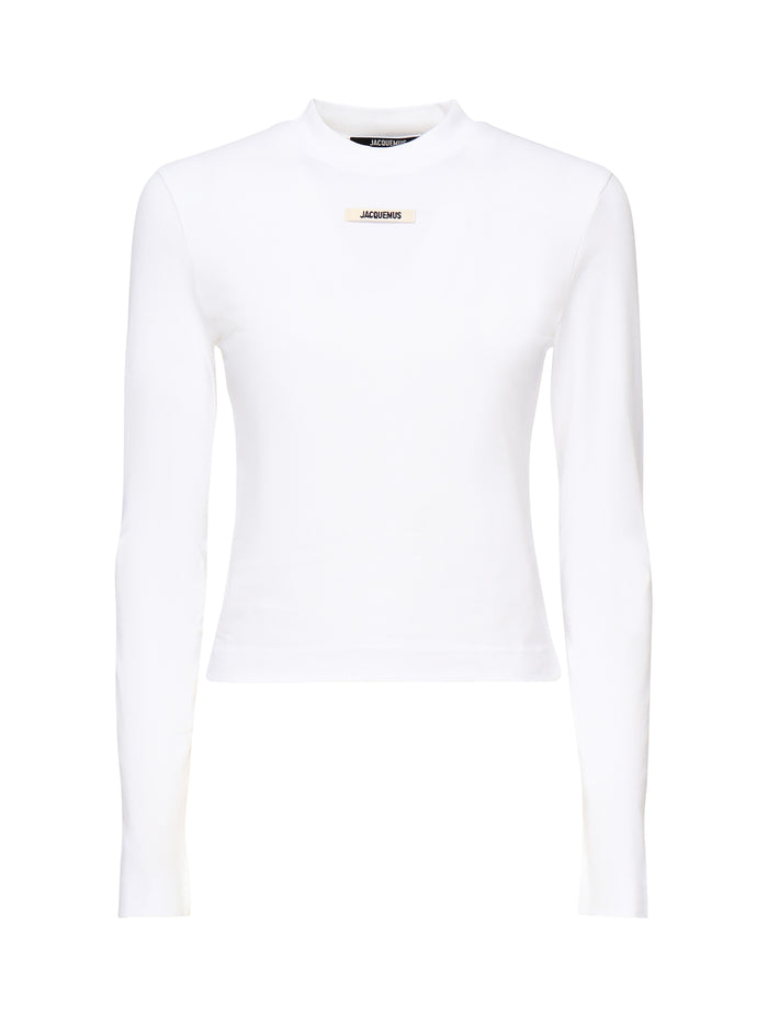 Jacquemus T-Shirts And Polos White Cotton Elastane