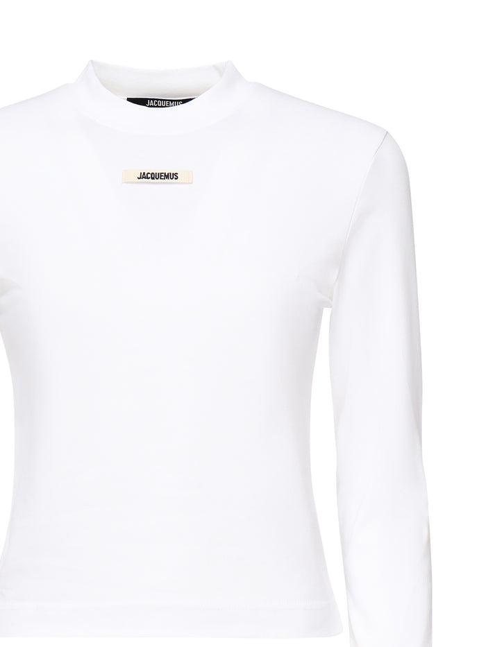 Jacquemus T-Shirts And Polos White Cotton Elastane
