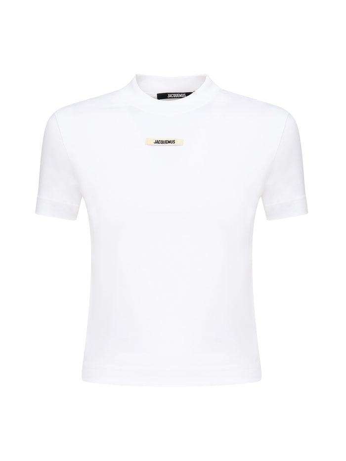 Jacquemus T-Shirts And Polos White Cotton Elastane