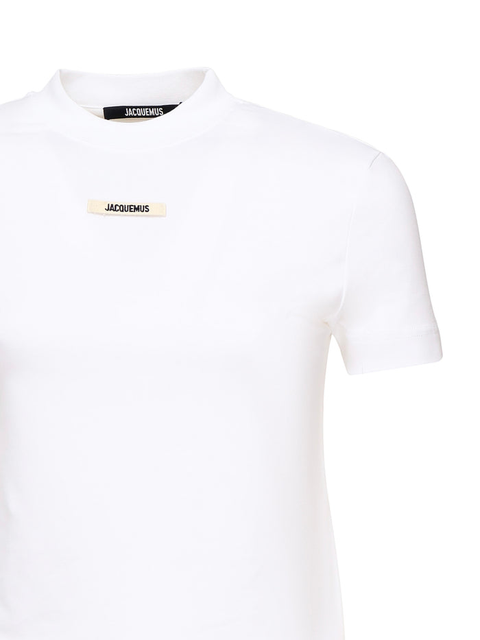 Jacquemus T-Shirts And Polos White Cotton Elastane