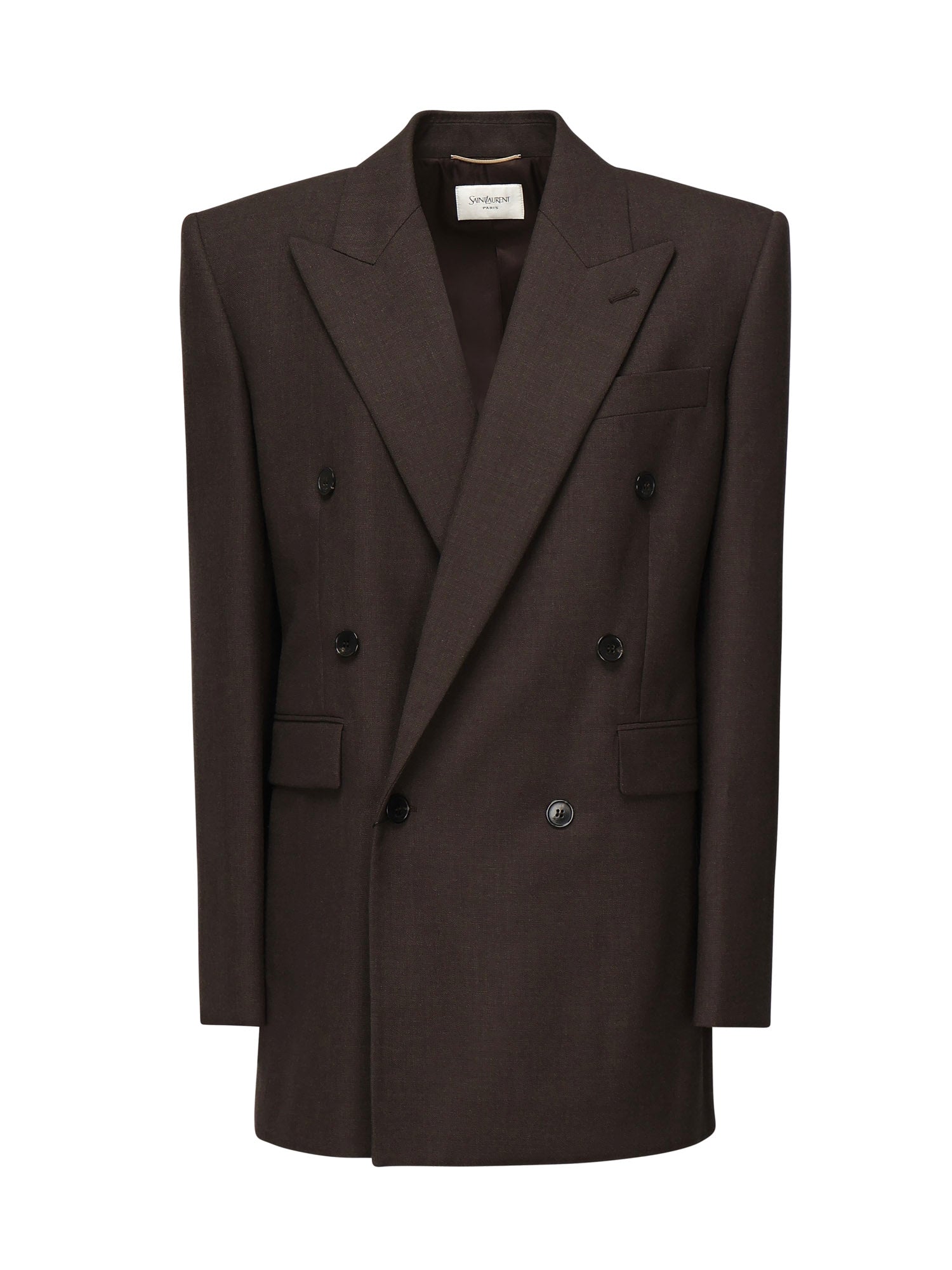 Saint Laurent Jackets Brown Wool