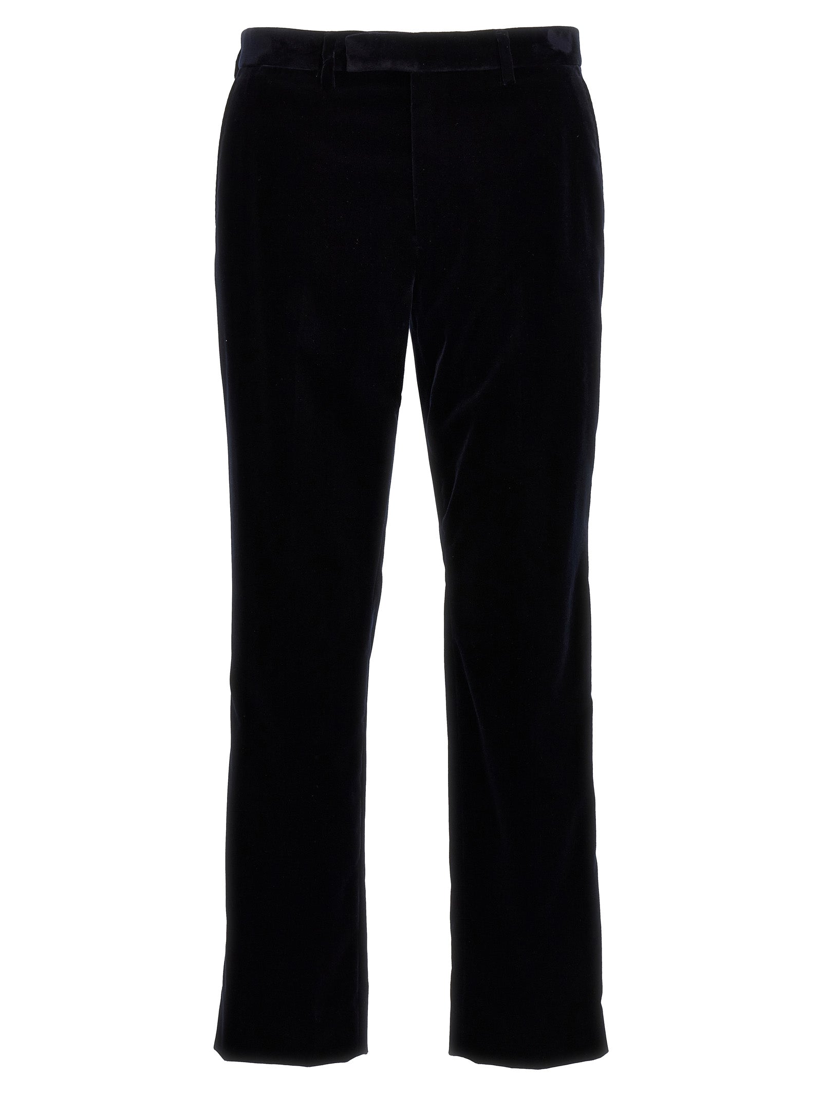 Velvet pants Blue Cotton Elastane