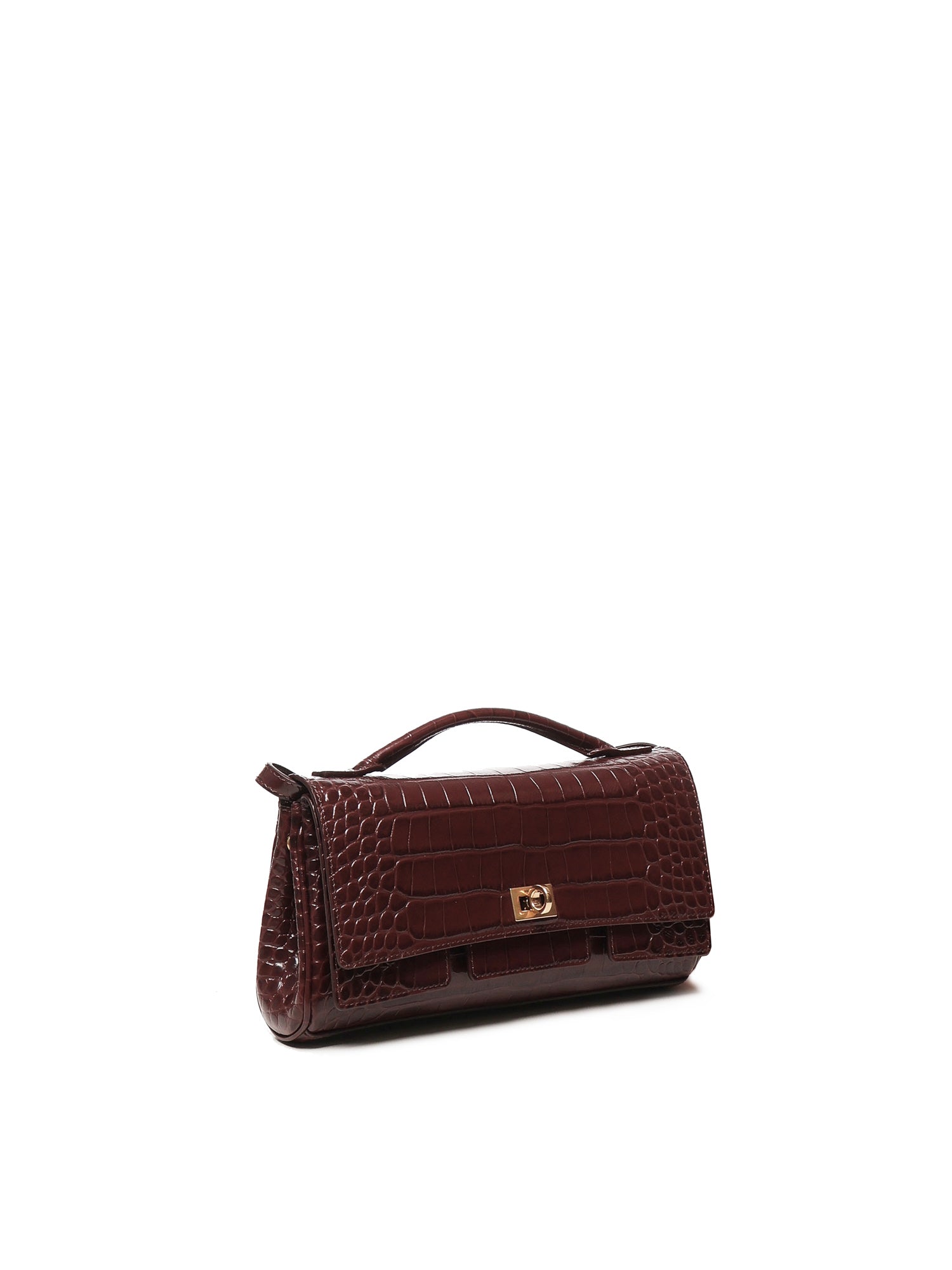 Balenciaga Bags Dark Burgundy Calfskin