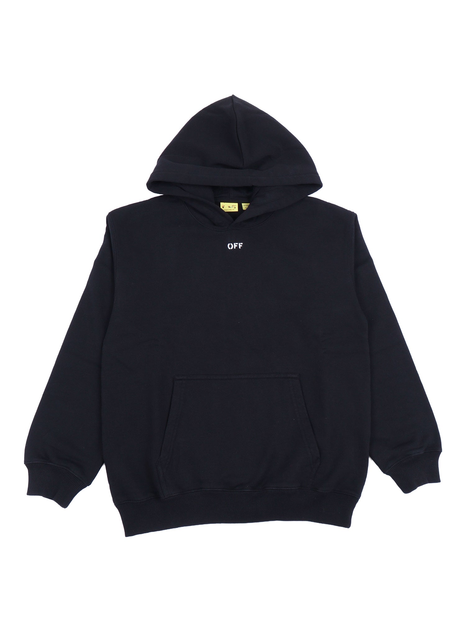 DIAG WATERCOLOR HOODIE Black Cotton Sweatshirt