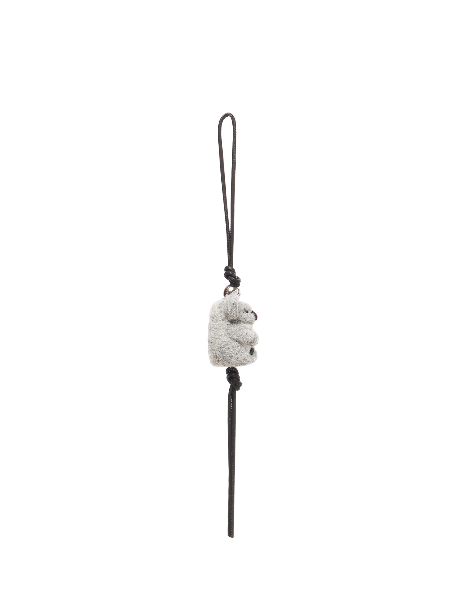 Loewe Keychains Light Grey/black Calfskin