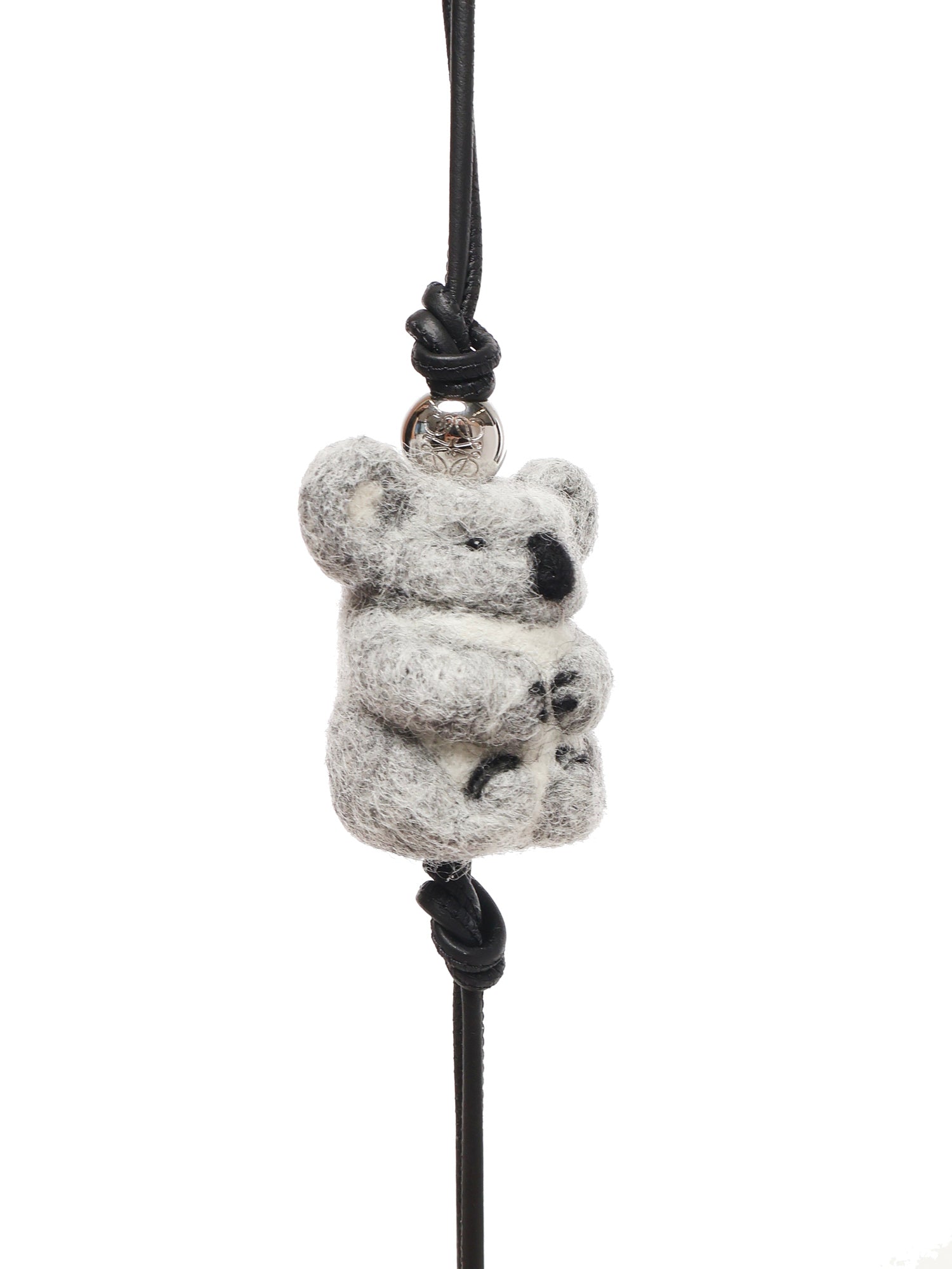 Loewe Keychains Light Grey/black Calfskin