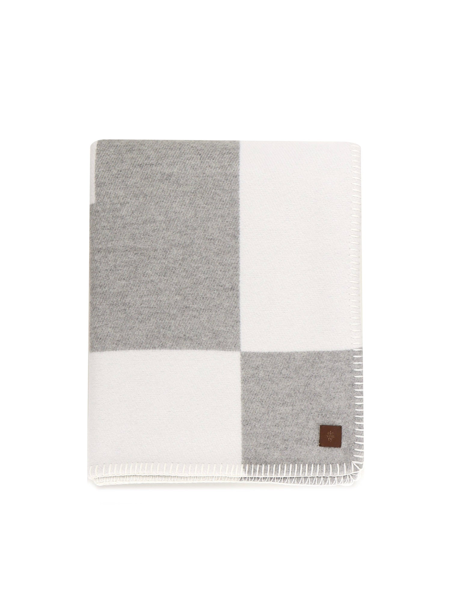 Eleventy Homeware White, Gray Wool Cashmere