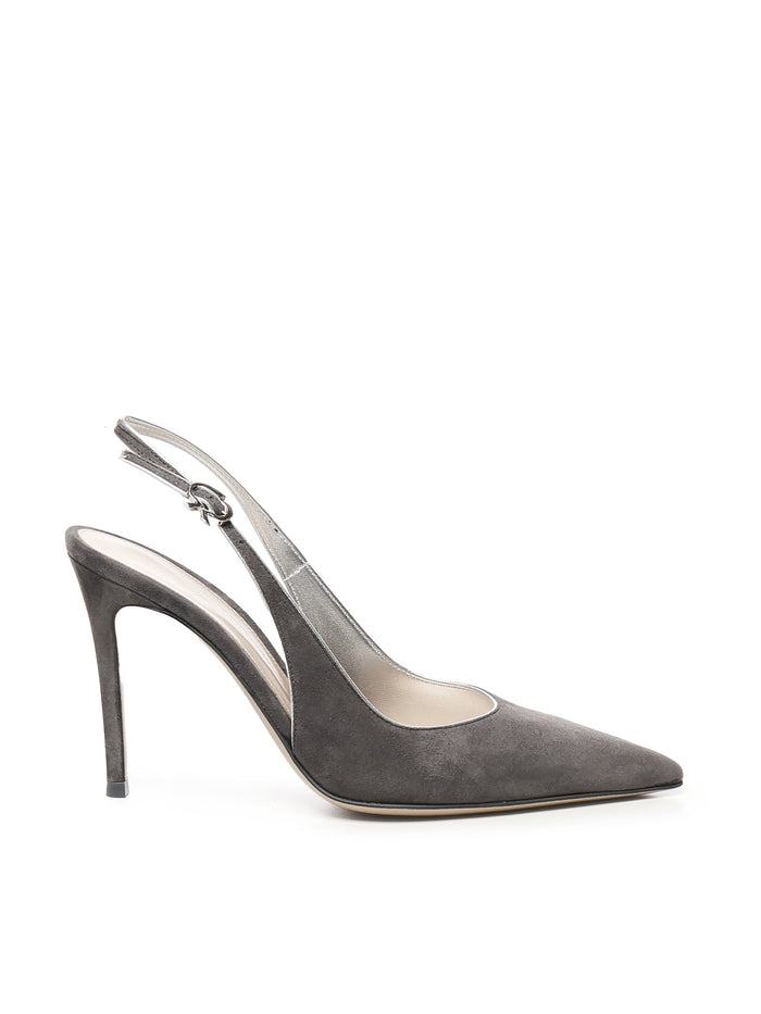 Gianvito Rossi With Heel Grey Suede