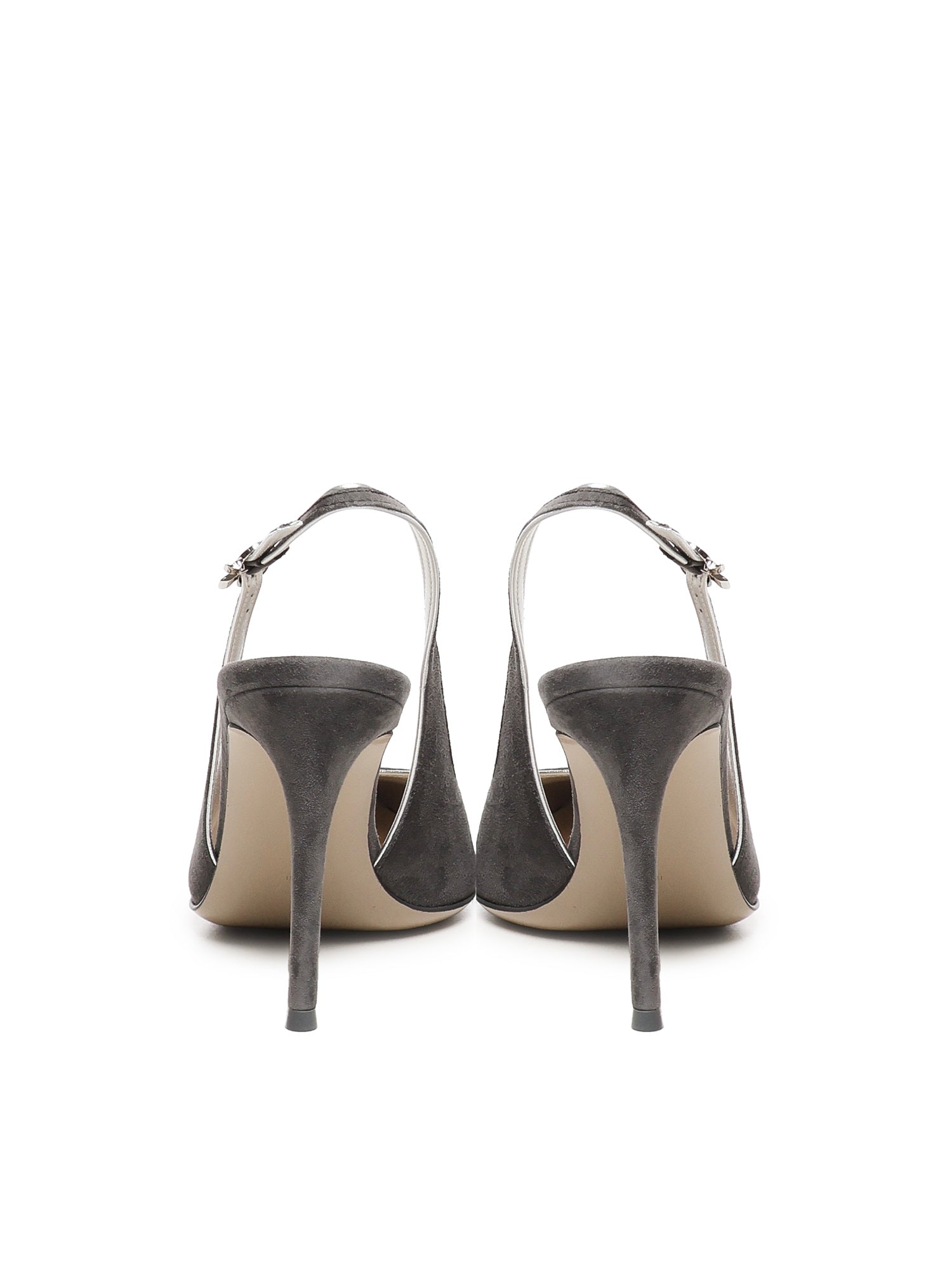 Gianvito Rossi With Heel Grey Suede