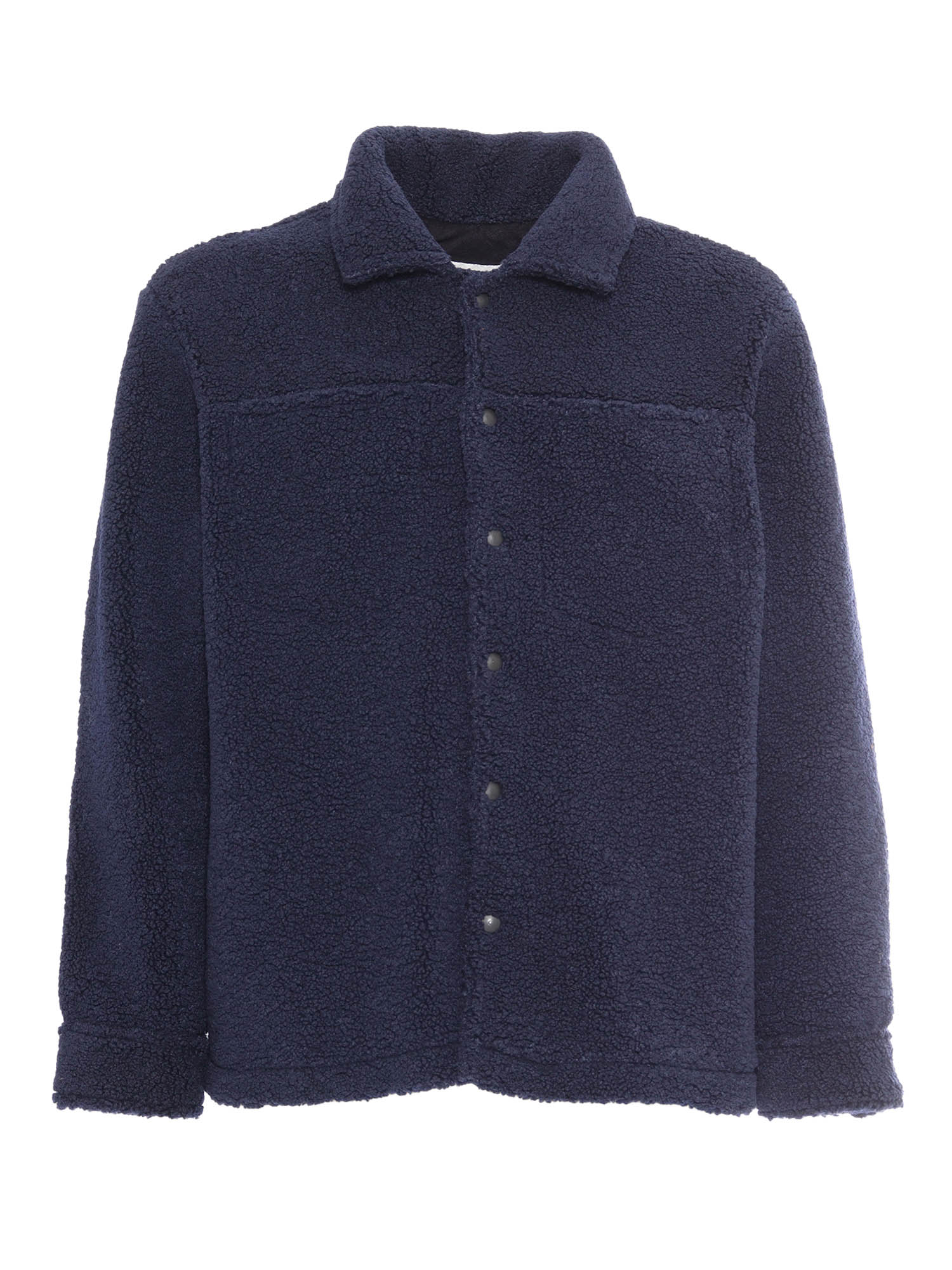 Over Shirt Blue Polyester