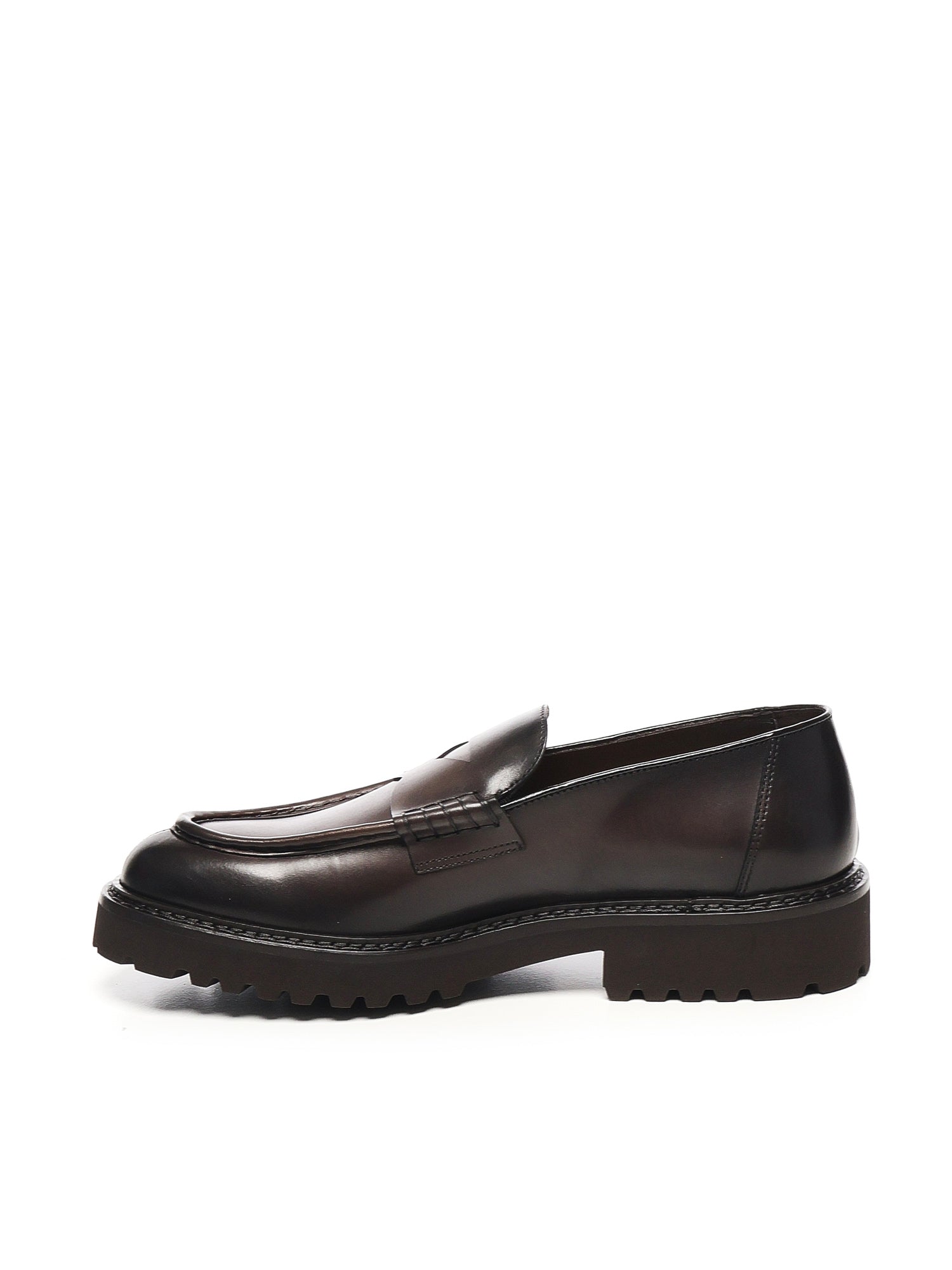 Doucals Flat shoes Dark Brown Calfskin