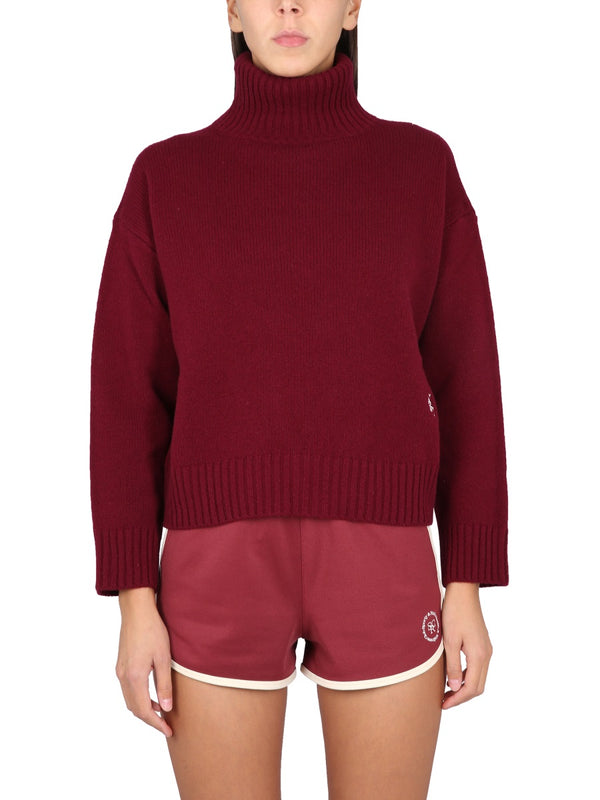 Turtleneck Shirt Purple Jumpers