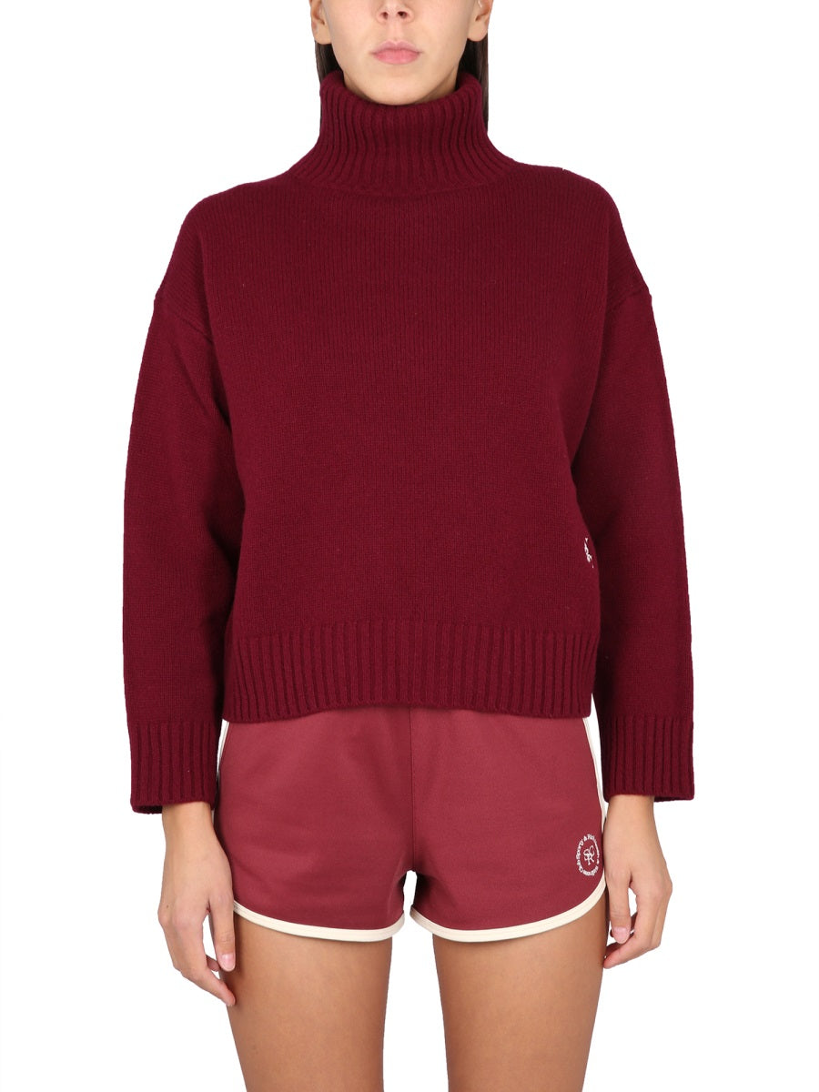 Turtleneck Shirt Purple Jumpers