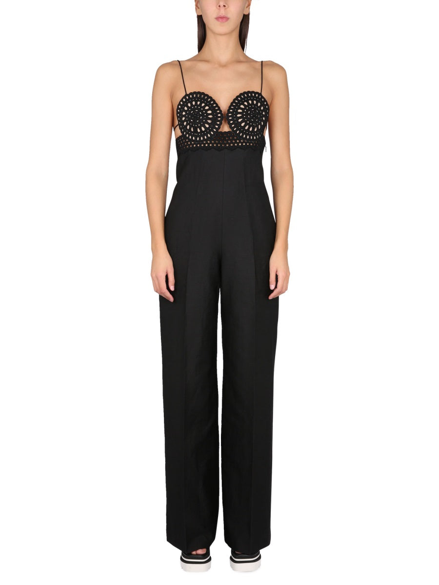 Sangallo Bustier Jumpsuit Black Flax Jumpsuits