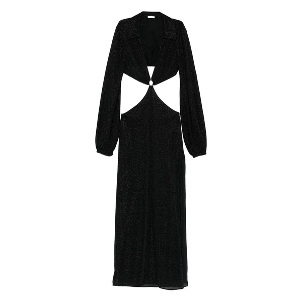 Black Cutout Detail Maxi Dress Polyamide: 64. Day