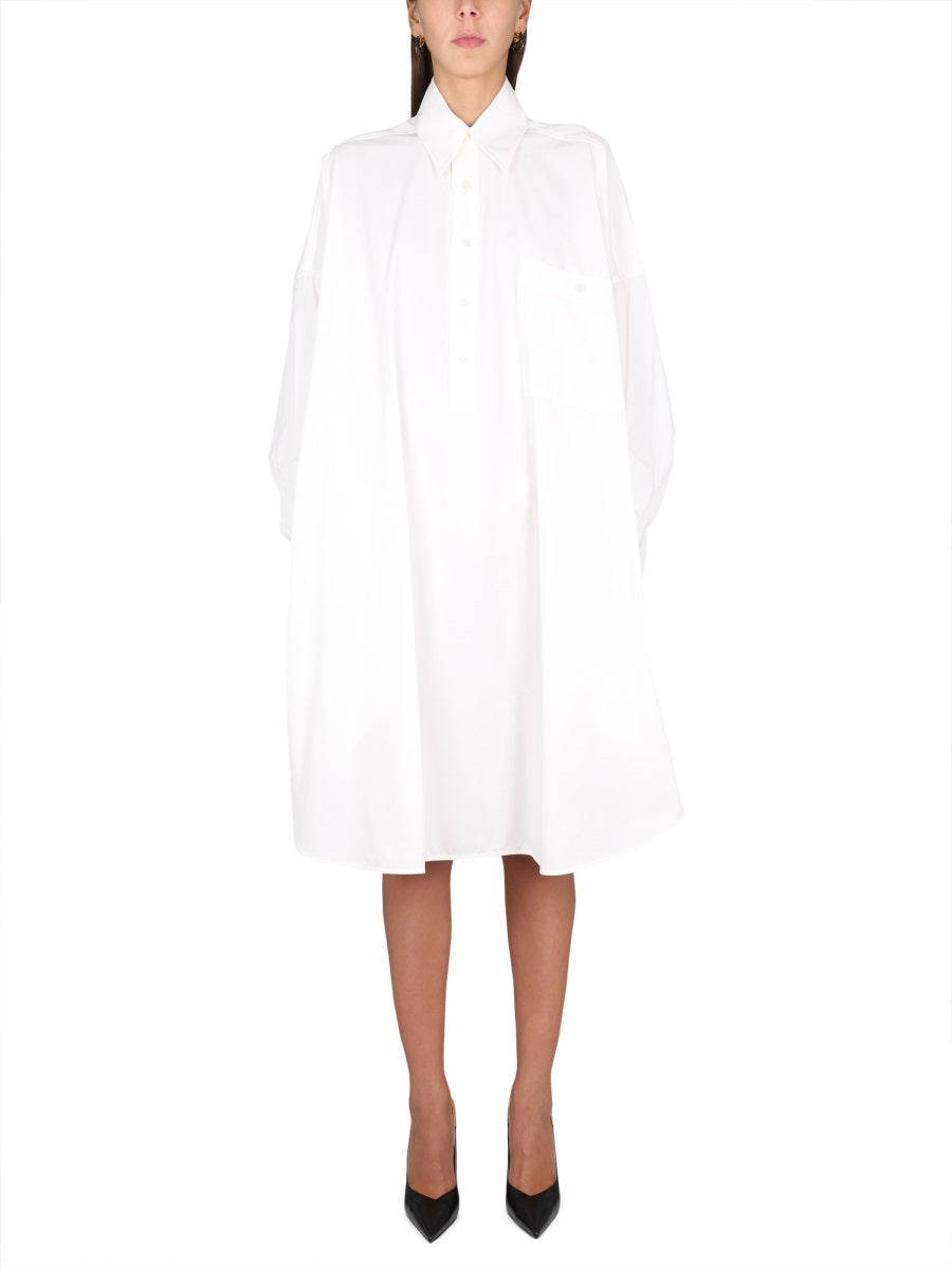 Dress Compact Cotton Ivory