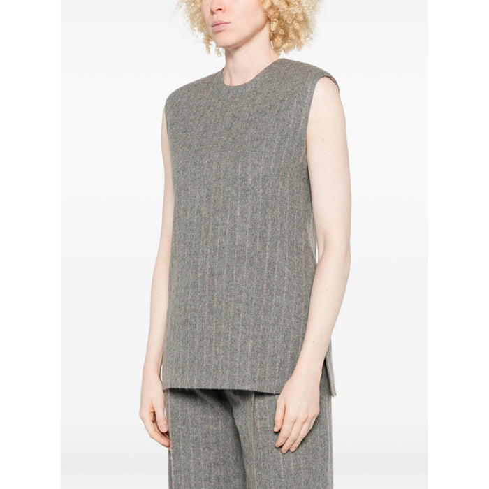 Top Carven Grey Fabric: 100. Tops