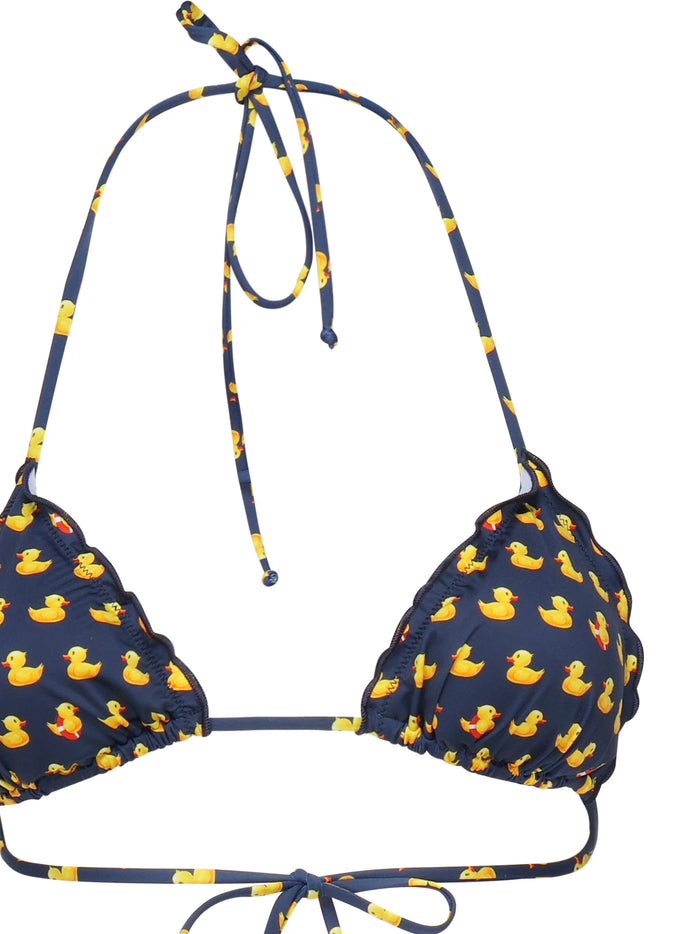 Mc2 Saint Barth Sea Clothing Blue/yellow Polyamide