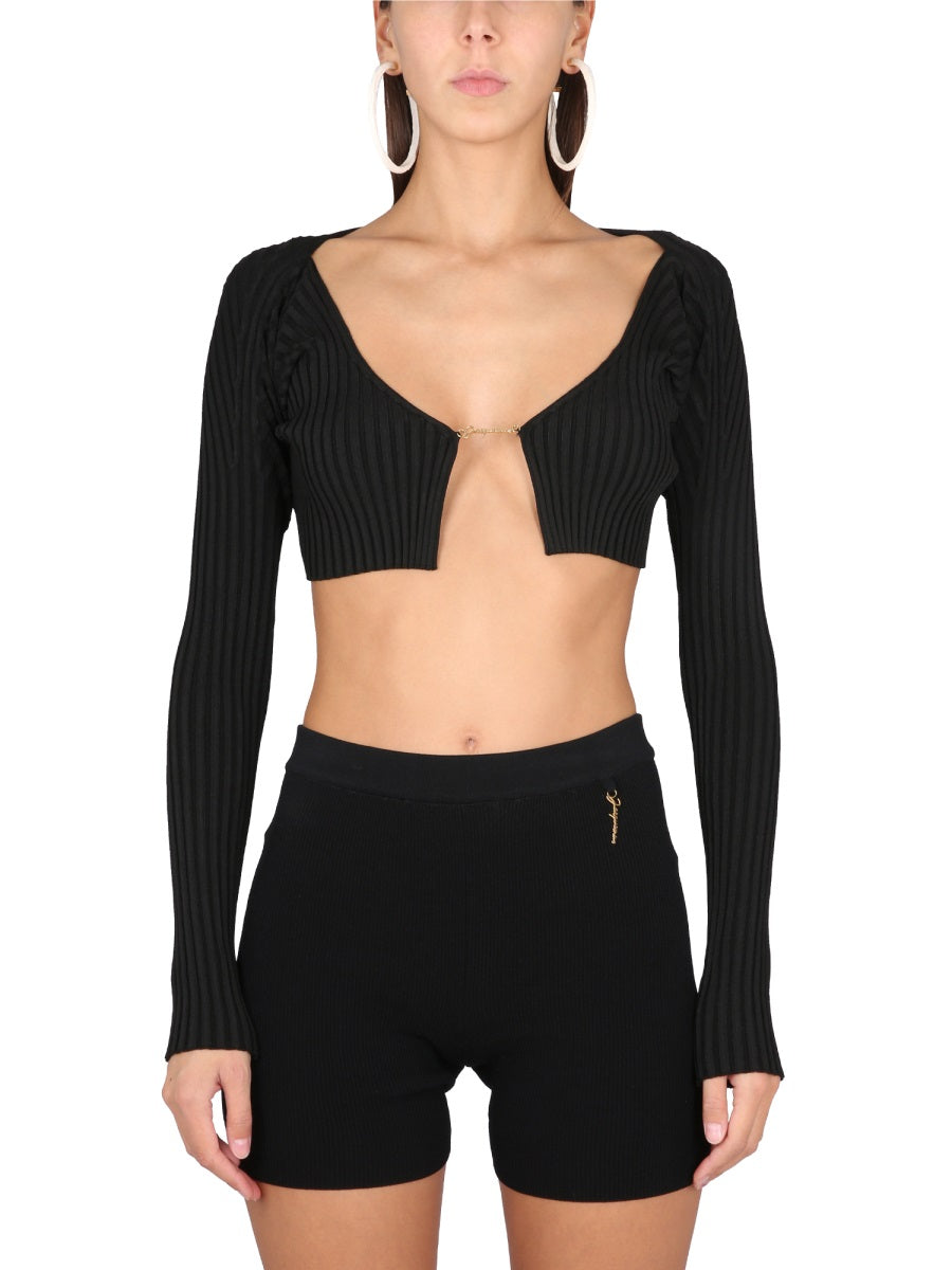 Le Maille Pralù Top Black Viscose Jumpers