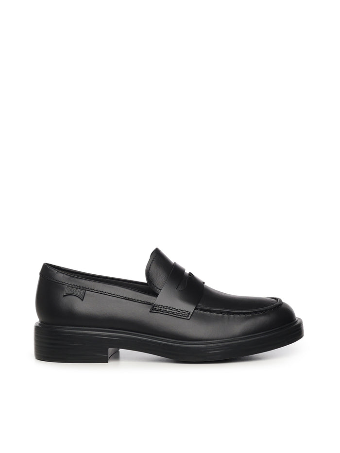 Camper Flat Shoes Dean Negro Vitello