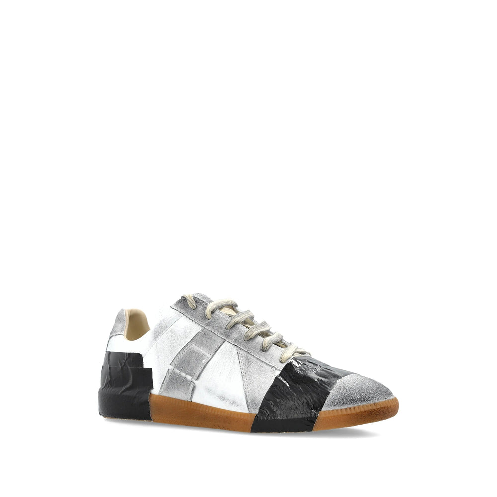Sneaker Maison Margiela White/black Calf Leather