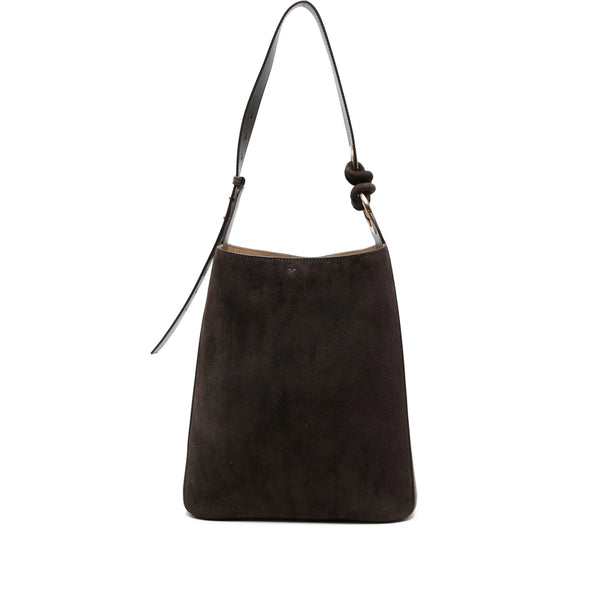 Top Handle Bag With Gold-Tone Hardware Brown Calf Leather: 100. Tote