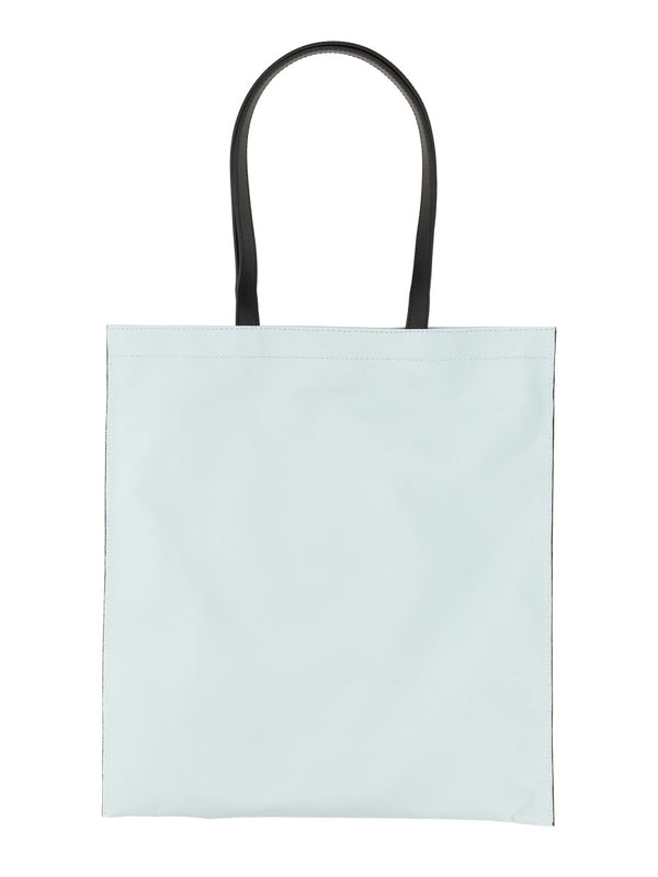Hawaiian Print Tote Bag Azure Cotton Shoulder