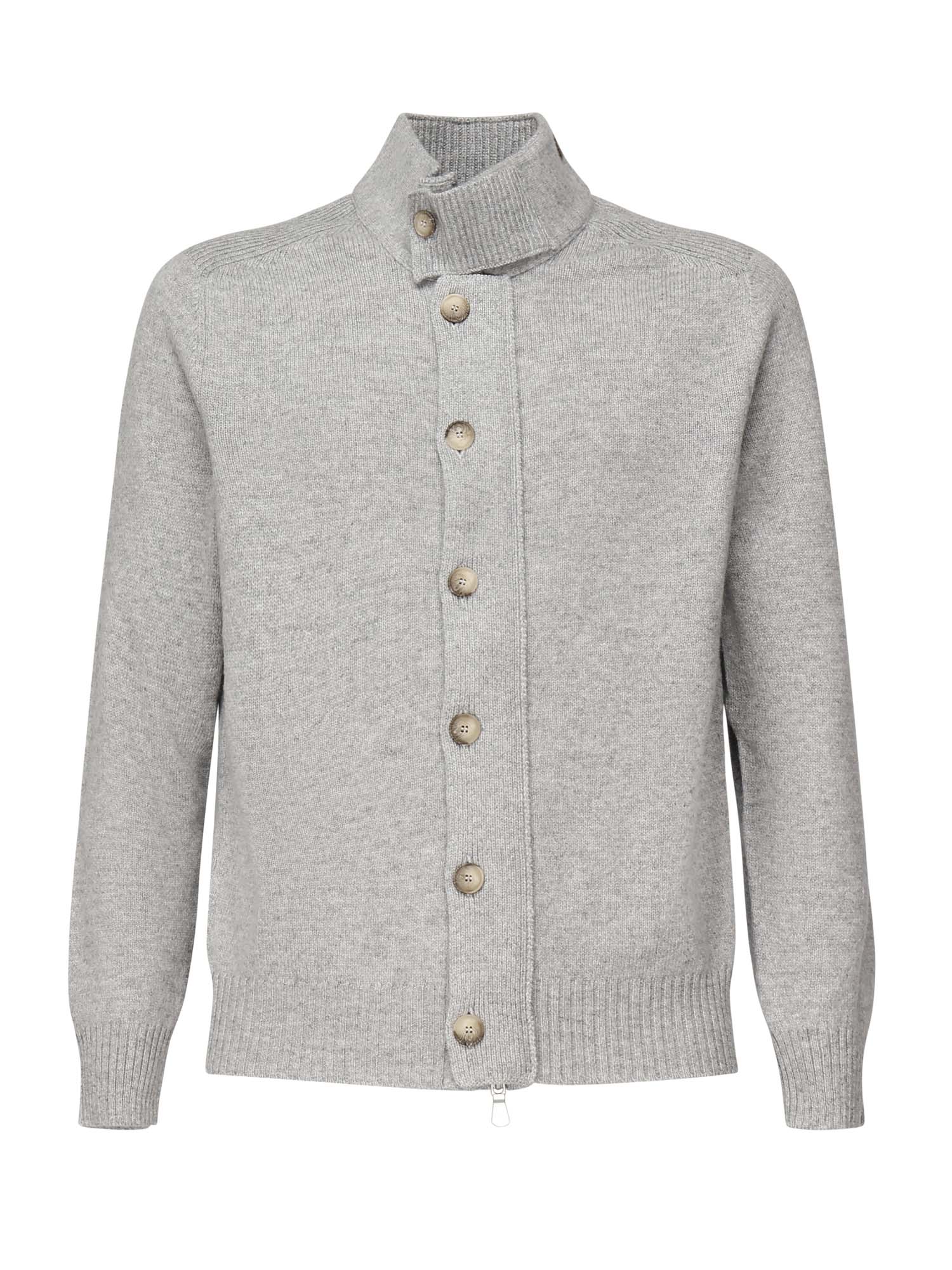 GALIANO Sweaters Grey Virgin Wool