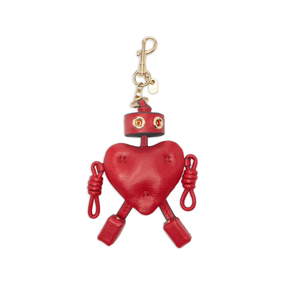 Keyring Anya Hindmarch Red Calf Leather: 100. Keyrings