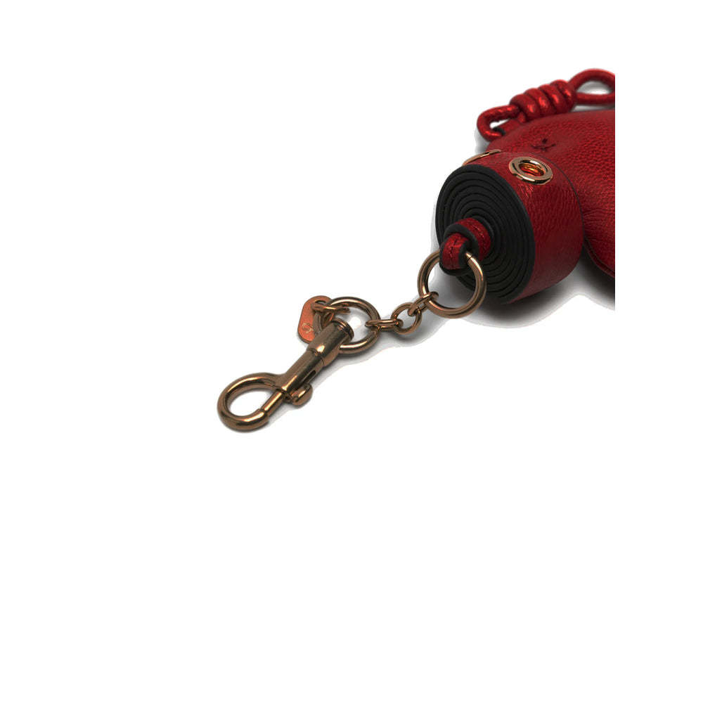 Keyring Anya Hindmarch Red Calf Leather: 100. Keyrings