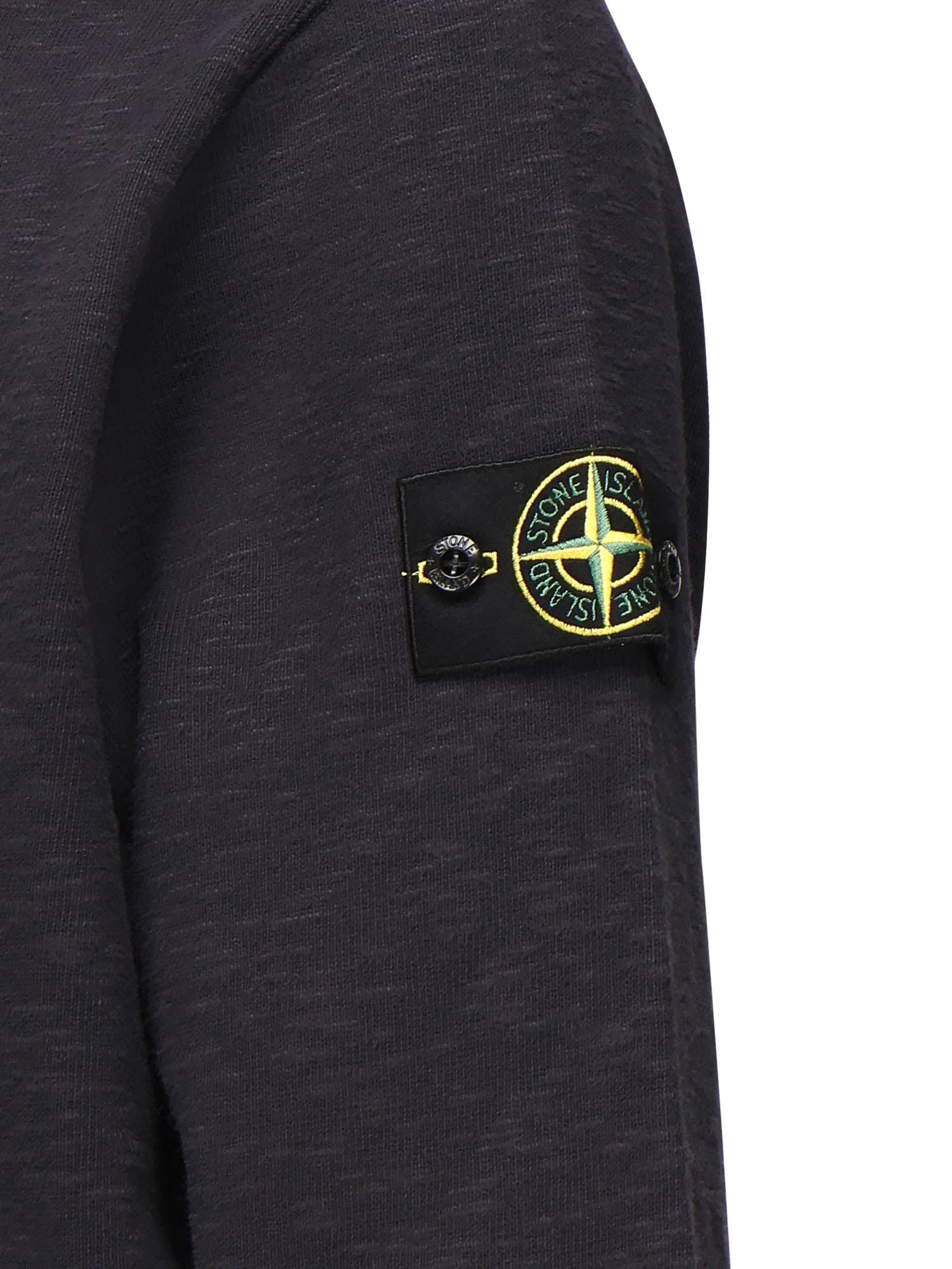Stone Island Sweaters Blue Cotton