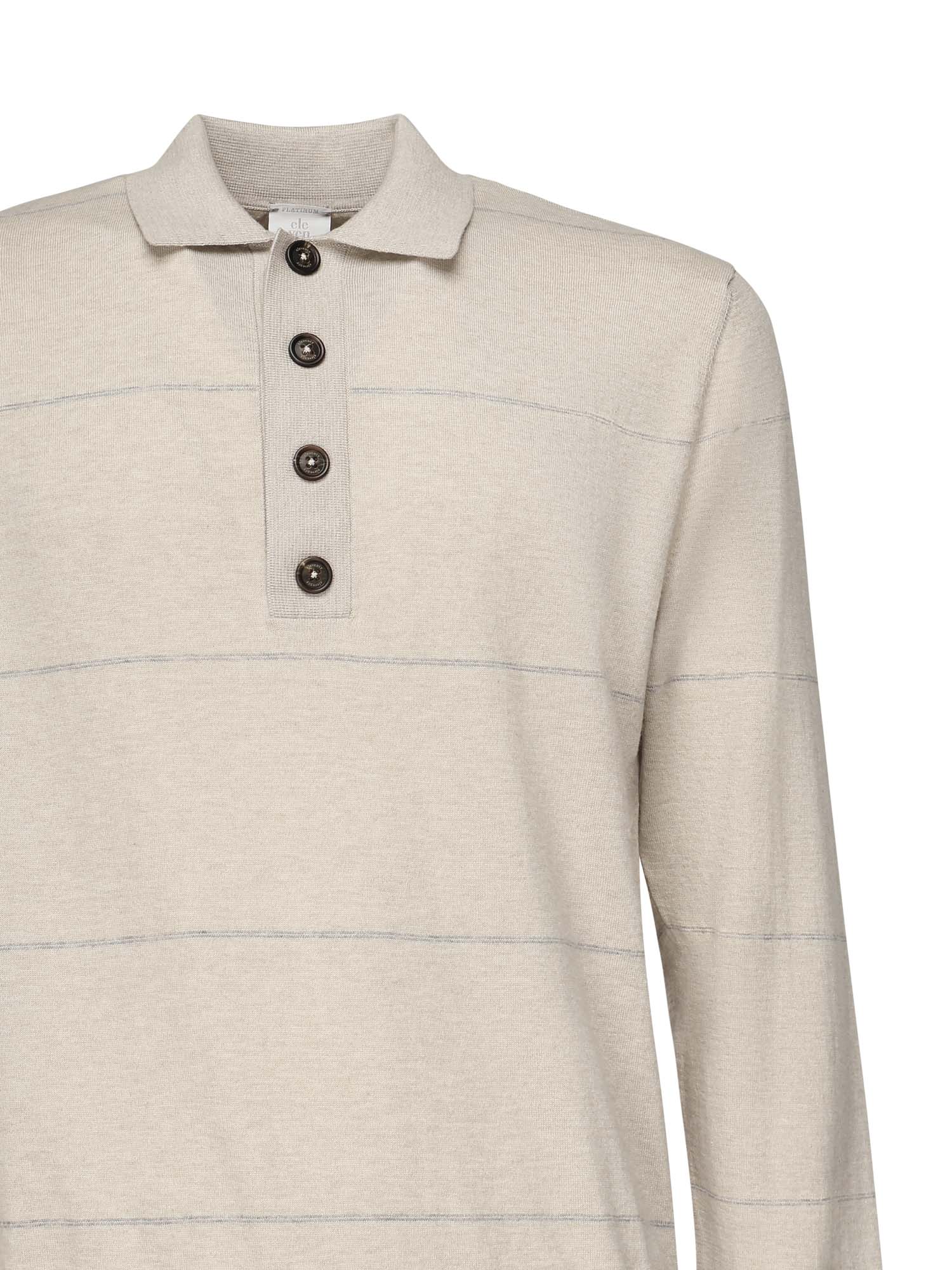 Eleventy Sweaters Sand And Lt. Gray Cotton Cashmere