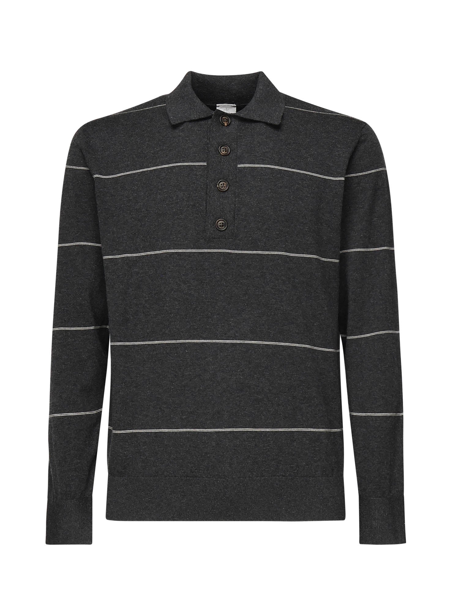Eleventy Sweaters Grey And Sand Cotton