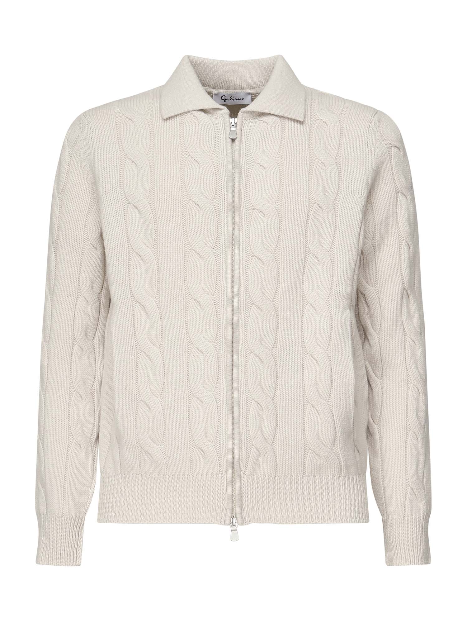 GALIANO Sweaters White Virgin Wool