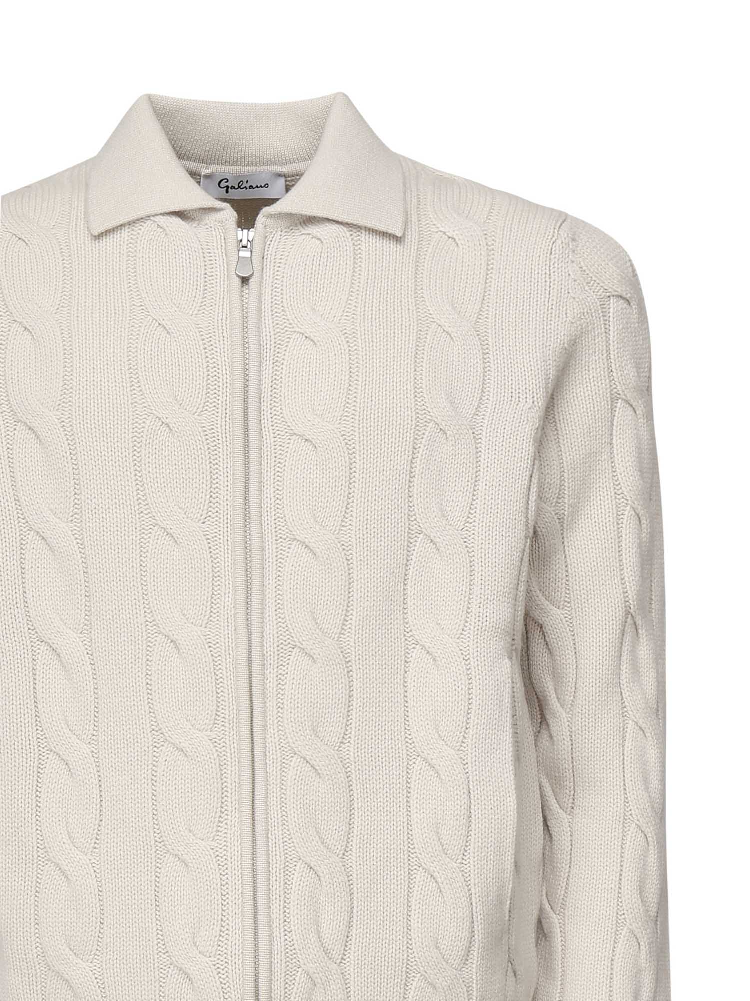 GALIANO Sweaters White Virgin Wool