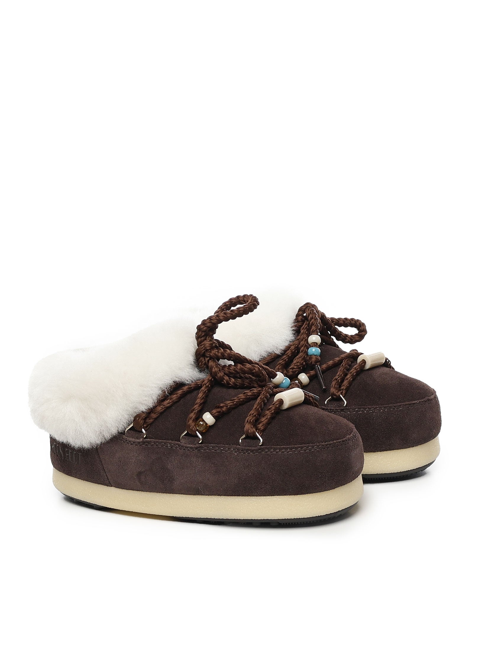 Moon Boot Sandals Brown Suede