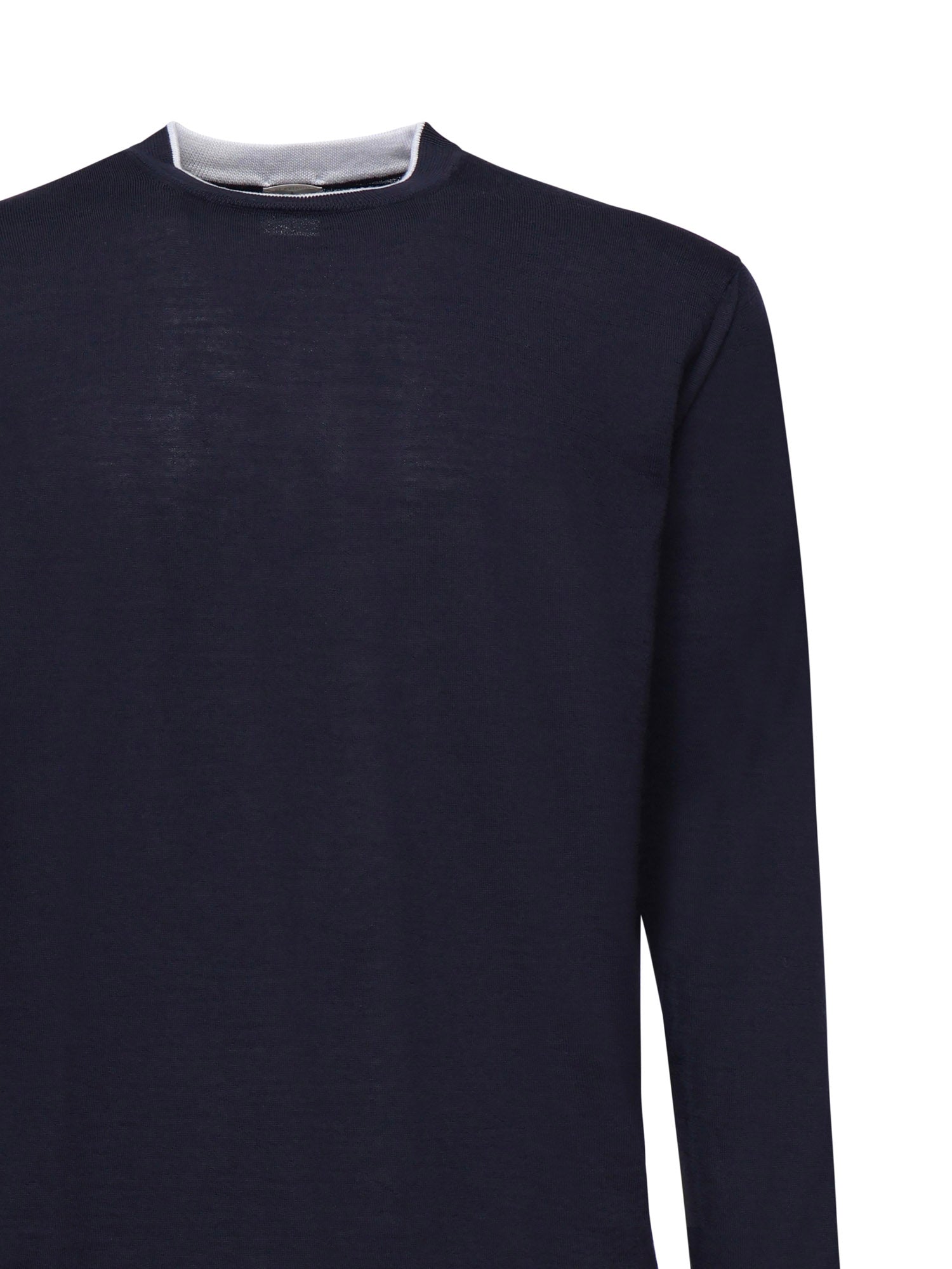 Eleventy Sweaters Blue Silk