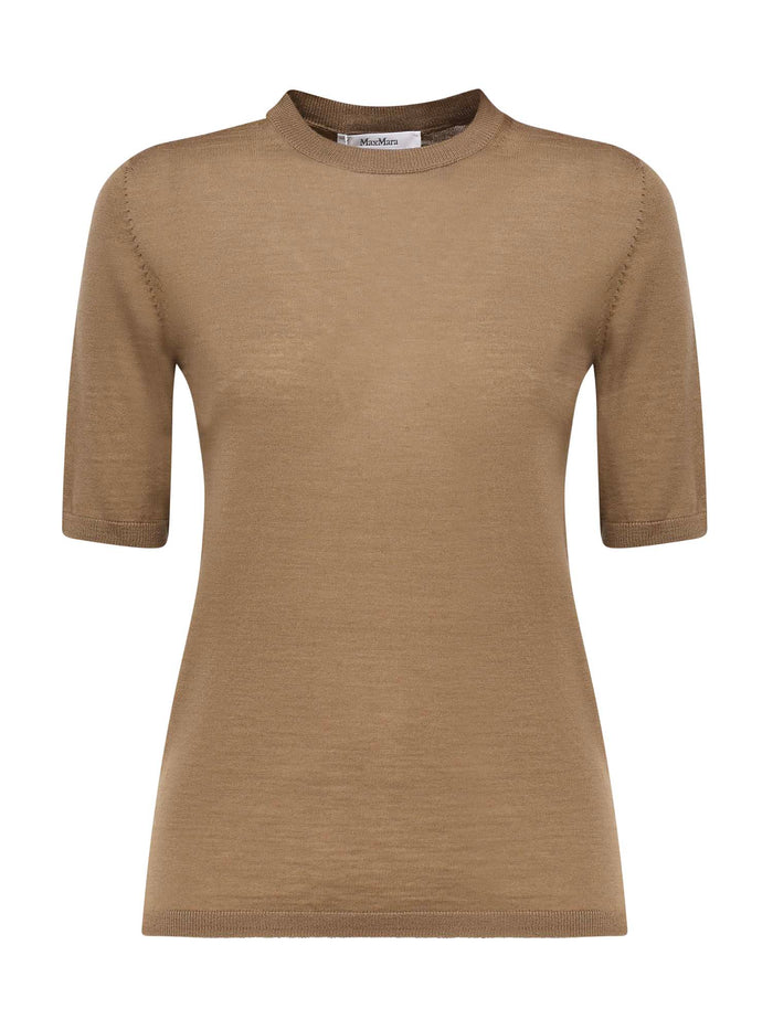 Max Mara Sweaters Hazelnut Virgin Wool