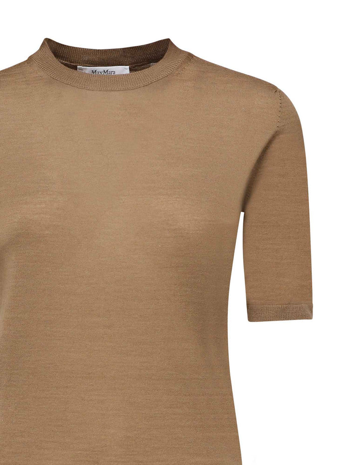 Max Mara Sweaters Hazelnut Virgin Wool
