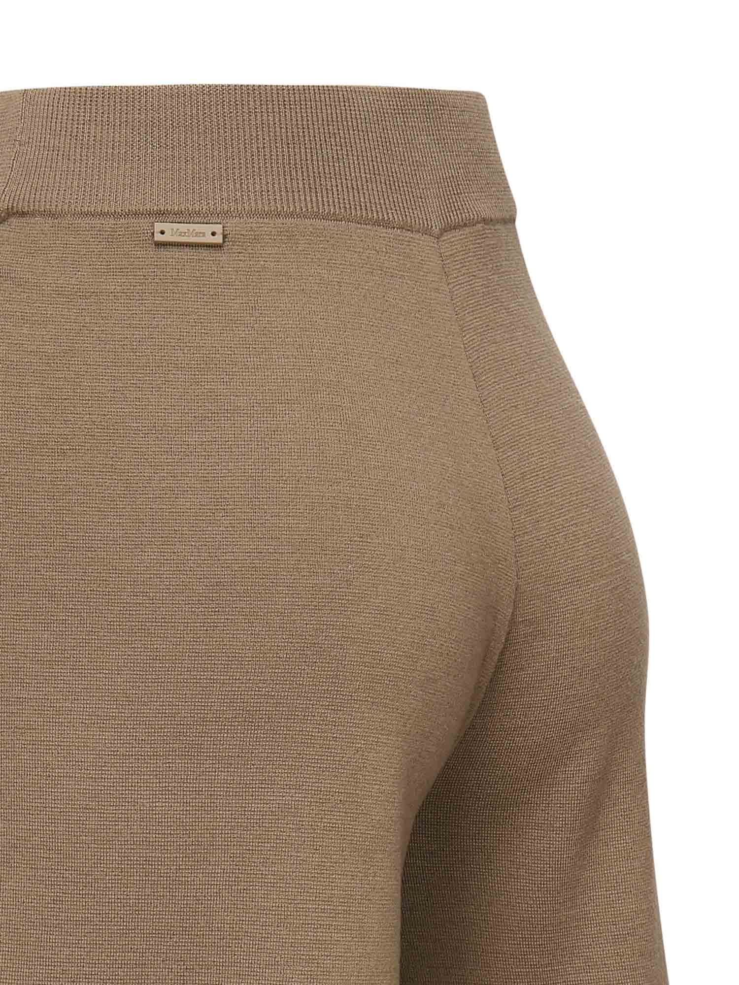 Max Mara Rtw Hazelnut Virgin Wool