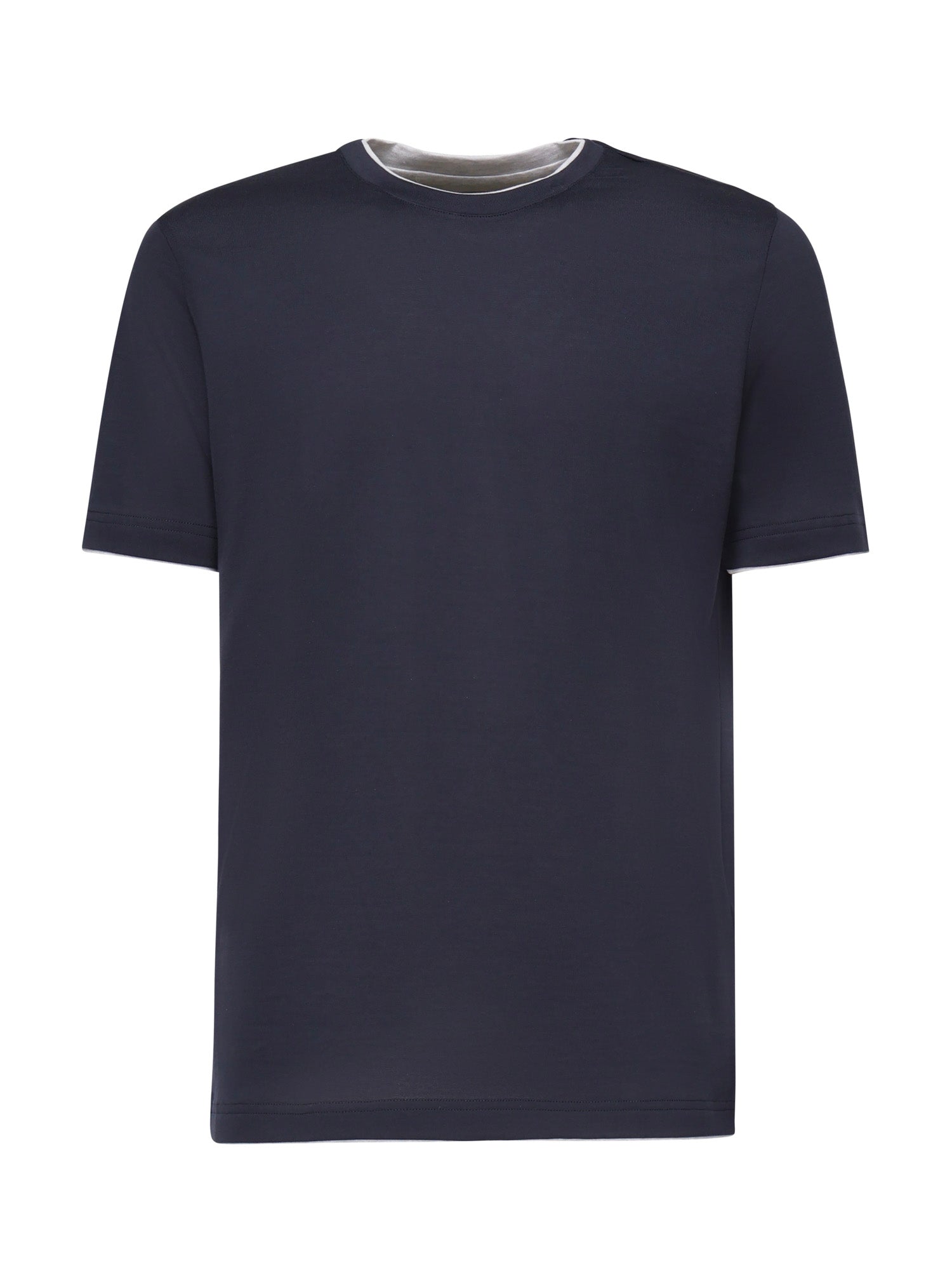 Eleventy T-shirts and Polos Blue, Light Gray Cotton
